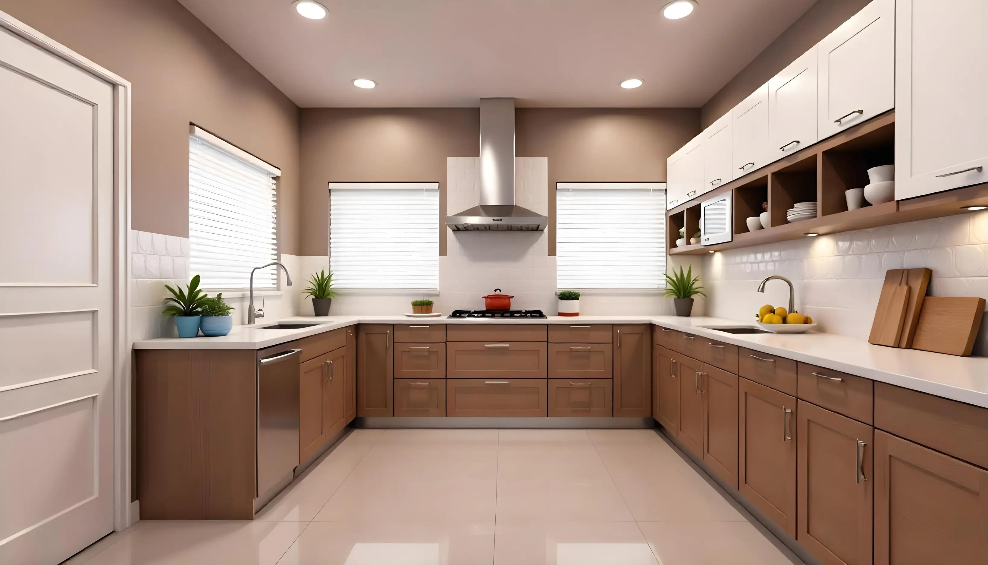 U-Shaped Kitchen Interior